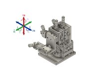 手動6軸調芯ユニット / DAU-080M-L