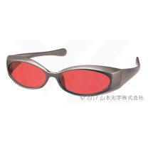 レーザ保護メガネ（一部透過型、OD2タイプ）アイグラスタイプ / YL-290M-Y2