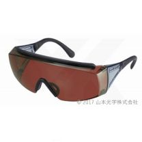 レーザ保護メガネ(一部透過型、OD2タイプ)オーバーグラス / YL-335M-RGB