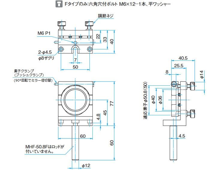 人気 シグマ ワンタッチ式ミラーホルダー